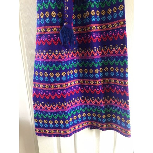 Vintage Maxi Skirt 1970's Saks Fifth Avenue The Young Circle Woven Brilliant Col - Picture 6 of 10